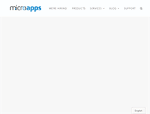 Tablet Screenshot of microapps.com